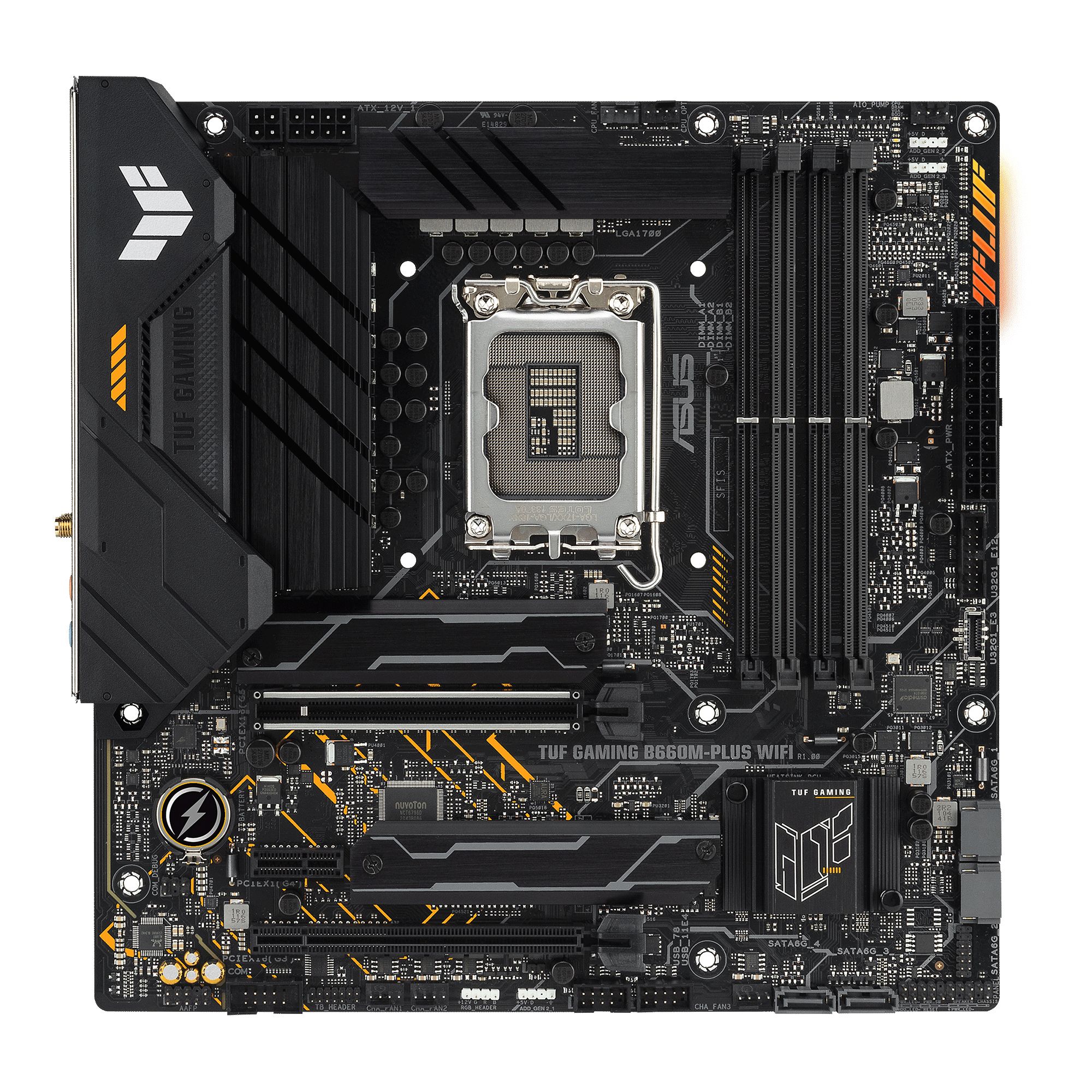 ASUS TUF GAMING B660M-PLUS WIFI Intel B660 LGA 1700 Micro ATX Motherboard