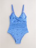 Next Dames Vormgevend en Buikcorrigerend Badpak Blauw