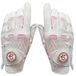 Gants de golf pour femmes avec jeu de marqueurs de balle bling de 2