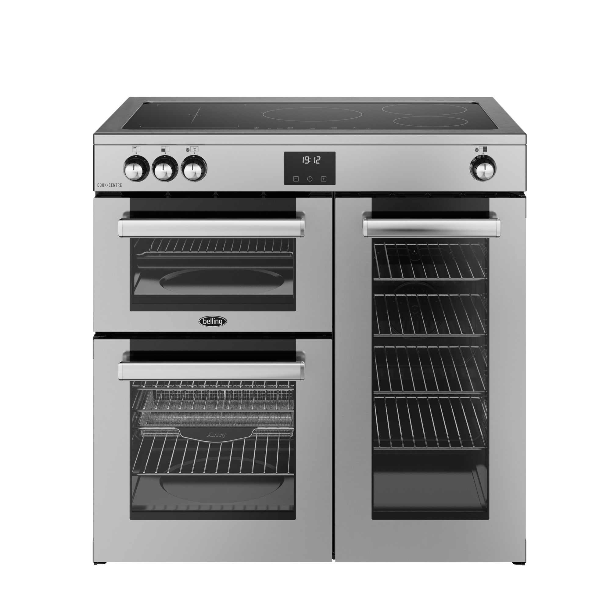 Belling Range Cooker - Electric Induction Hob - Stainless Steel