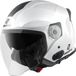 Bogotto H586 BT Solid Wit Bluetooth Jethelm - Helm