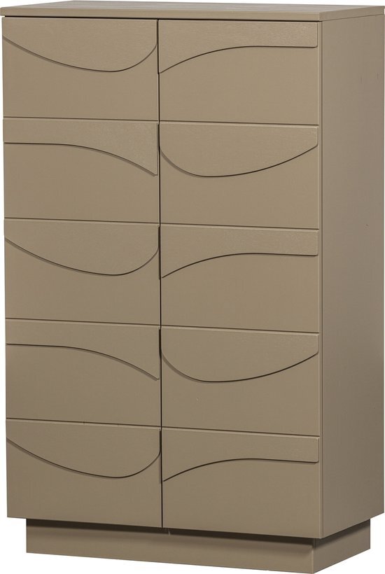 WOOOD Teo Cabinet - Pine - Mud - 116x72x35cm