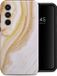 Selencia Hoesje Samsung Galaxy A35 - Vivid Backcover - Chic Marble Gold