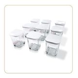 LITTLE BALANCE 8558 yoghurtglazen, 9 glazen glazen 145 ml met klikdeksel, voor al je desserts, fingerfood