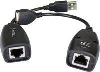Techly USB Extender over Cat 5e & 6 tot 60m Zwart