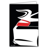 69-1112 Auto Luxe Sportwagen Kaart Iconische Lijnen Moderne Grafische Illustratie Eenvoudig Ontwerp Kleurrijk Verzamelobject voor Gepassioneerd - Met Enveloppe 12 x 17 cm - Gemaakt in Frankrijk