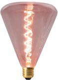 Näve Leuchten LED-lamp "Dilly" E27 Rood/Roze Dimbaar 4 Watt Diameter 14,5cm Hoogte 19cm