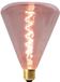 Näve Leuchten LED-lamp "Dilly" E27 Rood/Roze Dimbaar 4 Watt Diameter 14,5cm Hoogte 19cm