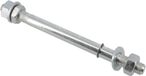 Teknix SPO moto scooter gemotoriseerd voorwiel as selectie cgn voor peugeot bromfiets 50 103 mvl Ø12mm x 165mm nieuw Gris