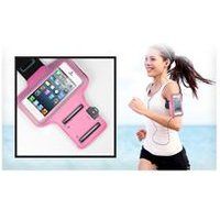 Phonillico® Roze sportarmband compatibel iPhone 13/13 PRO/12/11/SE/XR/X/XS/8/7/6/5 - Verstelbare bescherming Hardlopen Sport Gym