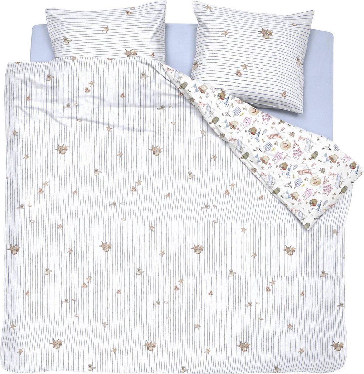 Cinderella Dekbedovertrekset katoen 200 x 200/220 cm la bocca white