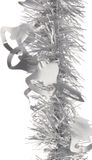 Feeric lights & Christmas Artesania Cerd Feeric Christmas lametta kerstslingers - 3x - zilver - folie - 200 x 12 cm