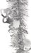 Feeric lights & Christmas Artesania Cerd Feeric Christmas lametta kerstslingers - 3x - zilver - folie - 200 x 12 cm