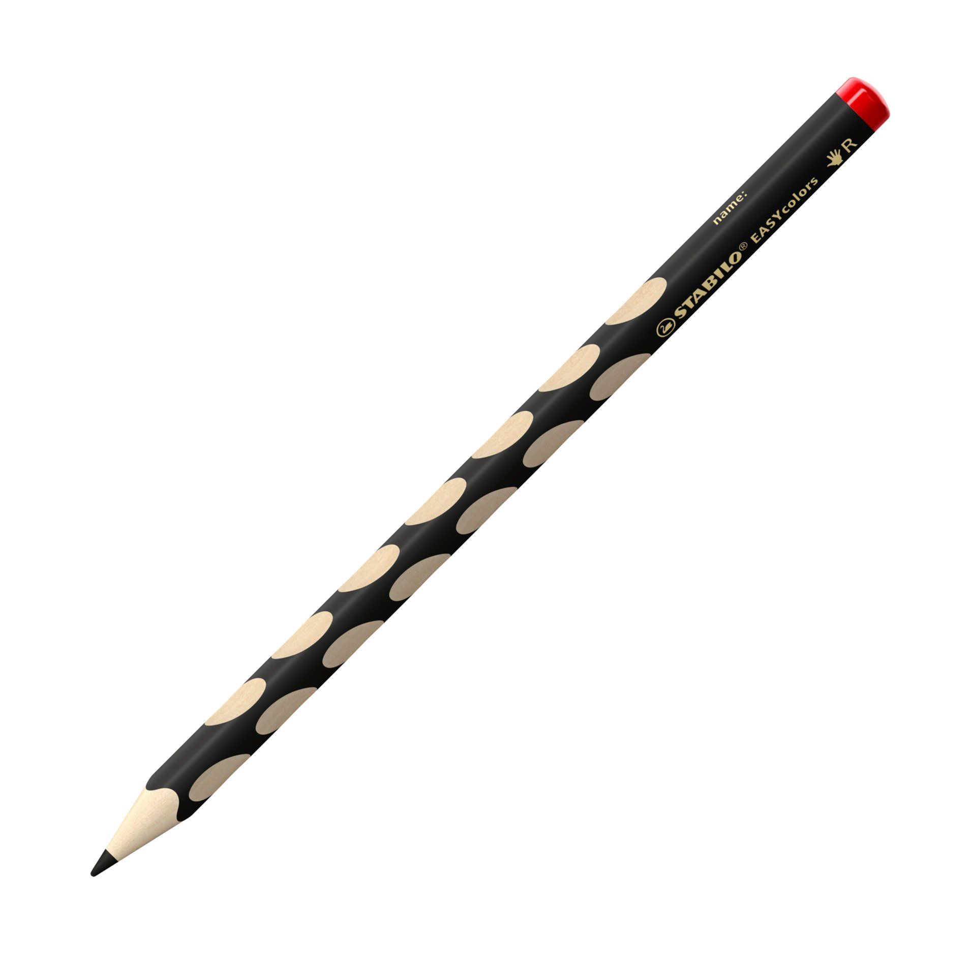 STABILO EASYcolors Ergonomisch Kleurpotlood - Rechtshandig - Zwart - 4.2mm - Per Stuk