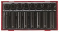 Teng Tools Hamerset 1/2" Kort en Lang, 16-delig