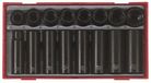 Teng Tools Hamerset 1/2" Kort en Lang, 16-delig