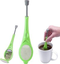 Green Bamboo Thee-ei lepel - Groen - Kunststof