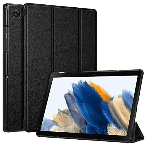 Fintie Hoes voor Samsung Galaxy Tab A8 10.5 2021 - ultra slank kunstleer beschermhoes cover met automatische slaap-/waakfunctie voor Tab A8 10,5 inch SM-X200/X205 tablet, zwart