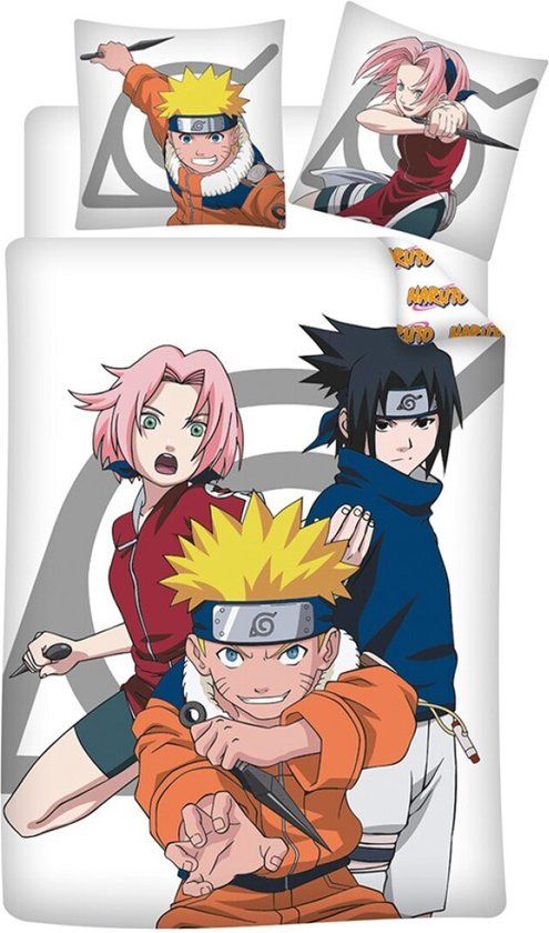 4KidsOnly Naruto Dekbedovertrek Ninja - Eenpersoons - 140 x 200 cm - Polykatoen