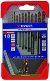 Tivoly Metalo grąžtų rinkinys FURIUS HSS Clipster PRO 13vnt. Ø1,5-6,5mm