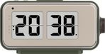 Technoline WT 270 - Wekker - Digitaal - Radiogestuurde tijdsaanduiding - Achtergrondverlichting - Snooze - 2 alarmen - Kalender - 12/24 - Binnentemperatuur - Rechthoek - Donkergroen - Beige