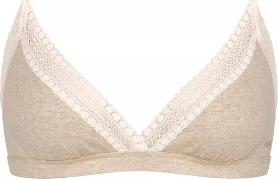 Sloggi Bralette - GO Ribbed bralette - L - Creme.