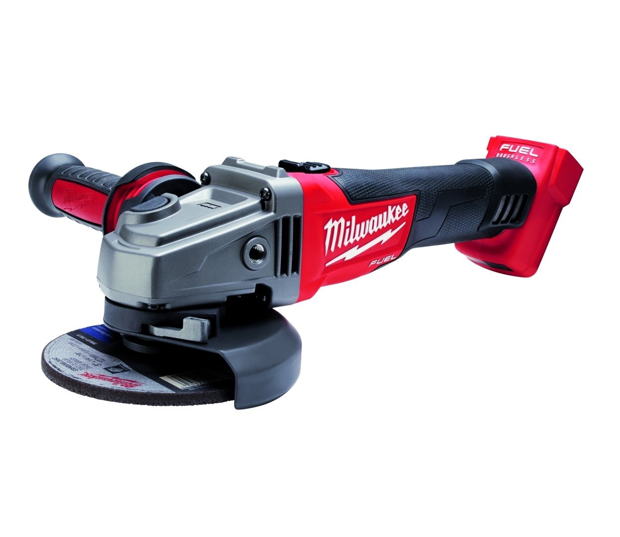 Milwaukee M18 CAG125X-0 18V Li-Ion accu haakse slijper body - 125mm - koolborstelloos - schuifschakelaar