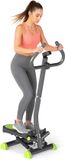 HOMCOM Stepmachine - Staal - 55x44x108cm - Grijs