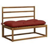 vidaXL - 2-delige - Coussin de banquette - VIANEN - 100% - Polyester - Rouge
