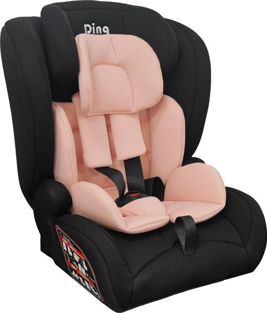 Ding Zino Autostoel - Roze - Isofix Autostoel - i-Size - Vanaf 76 tot 150cm - Vanaf 15 maanden tot 12 jaar