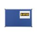 Bi-Office Maya Prikbord, Vilten Memobord Blauw, Geanodiseerd Aluminium Omlijsting, 105 x 75 cm