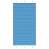 VidaXL Plissé rolgordijn 105x200cm stofbreedte 104,4cm polyester blauw