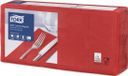 Tork Soft Lunchservet Rood, 1/8 gevouwen, 3-laags, 33 x 33 cm, 10 x 150 servetten