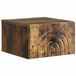 vidaXL Table de chevet chêne fumé
