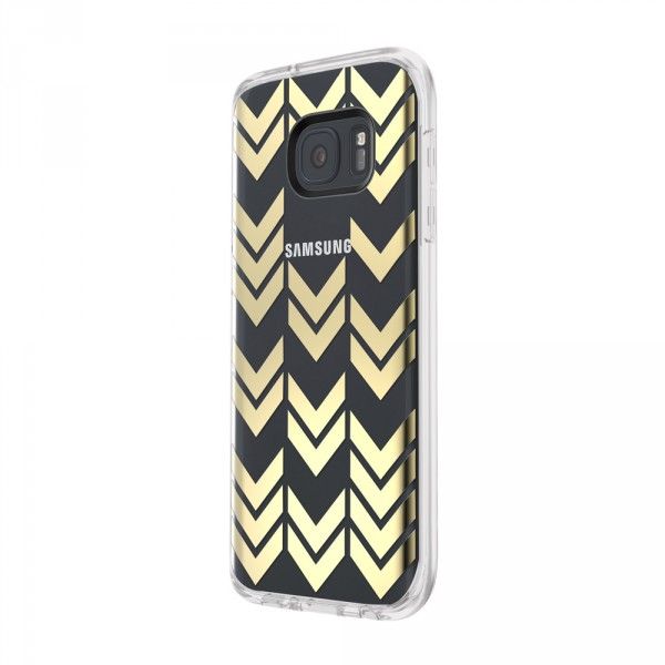 Incipio Isla - Mobiele telefoon behuizing - Samsung Galaxy S7 - Zwart, Goud
