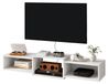 OEM Support mural flottant pour télévision, en bois, dimensions 117x26x17,5 cm, couleur blanche