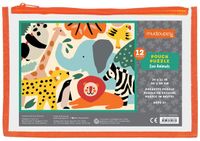 Mudpuppy Zoo Animals Puzzle - 36x28cm - 12 Pieces - 2 Years