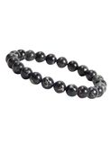 GOOD.designs Mannenarmband met Chakra Kralen I Jaspis Mannenkralen Armband voor dames en heren I Rekbare Chakra Armband met Echte Natuurlijke Stenen (Zwart)