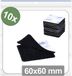 Quadrios Klittenband punten 60 mm x 60 mm Zwart 10 stuk(s)