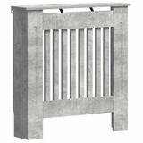 vidaXL Radiatorafdekking Betongrijs 78 x 19 x 81,5 cm Bewerkt hout