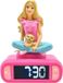 Barbie réveil numérique, veilleuse 3D, effets sonores, 6 alarmes, fonction snooze