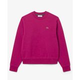Lacoste katoenen sweater met logo - fuchsia