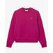 Lacoste katoenen sweater met logo - fuchsia