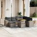 Maison Exclusive - Ensemble de jardin, 8 pièces, avec coussins, gris, en polyrotin
