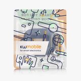 kwmobile Cover voor oordopjes case - Donkerblauw
