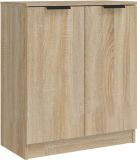 vidaXL Dressoir 60x30x70 cm bewerkt hout sonoma eikenkleurig