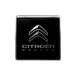 Citroen Racing 3D logo-stickers, zwart, 52 mm