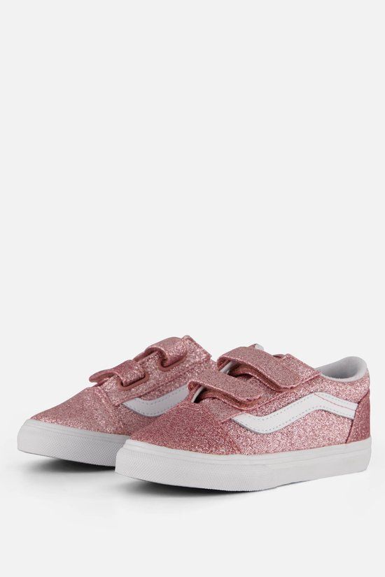 Vans Old Skool V Glitter Sneakers Roze - Dames