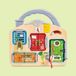 Hape Slot & Sleutel Speelbord - Busy Board met sloten, deuren en geheime doorgangen voor kinderen 3-6 jaar