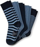 Schiesser Herensokken 5 Pack - Bluebird Heren Sokken - blauw, nachtblauw